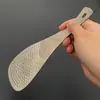 Cuchara para Arroz de Titanio Puro Utensilios de Cocina para Acampar Espátula Portátil Pala para Arroz Cuchara para Arroz con Patrón de Martillo Cuchara para Arroz para el Hogar, la Escuela, la Cafetería Cuchara para Servir