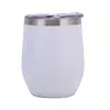 Amazon Cross-border 12ozU Copo de Ovo 304 Aço Inoxidável Camada Dupla Comércio Exterior Barriga Fria Copo Casca de Ovo Vinho Tinto