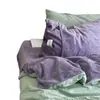 Nuevo Juego de Cuatro Piezas de Algodón Puro Teñido en Hilo Lavado Terciopelo de Leche 2025 - Ocaso Juego de Sábanas de Cama 1.5m