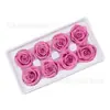 Atacado de flores Yongsheng 8 cabeças de flor de rosa grau B 4-5cm flores reais flores diy material floral especificações completas
