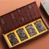 Venta Directa de Fábrica de Árbol de Agar Madera Tallada Cuatro Bestias Míticas Nuevo Amuleto de Buda Tallado en Madera Maciza Colgante Collar Accesorio
