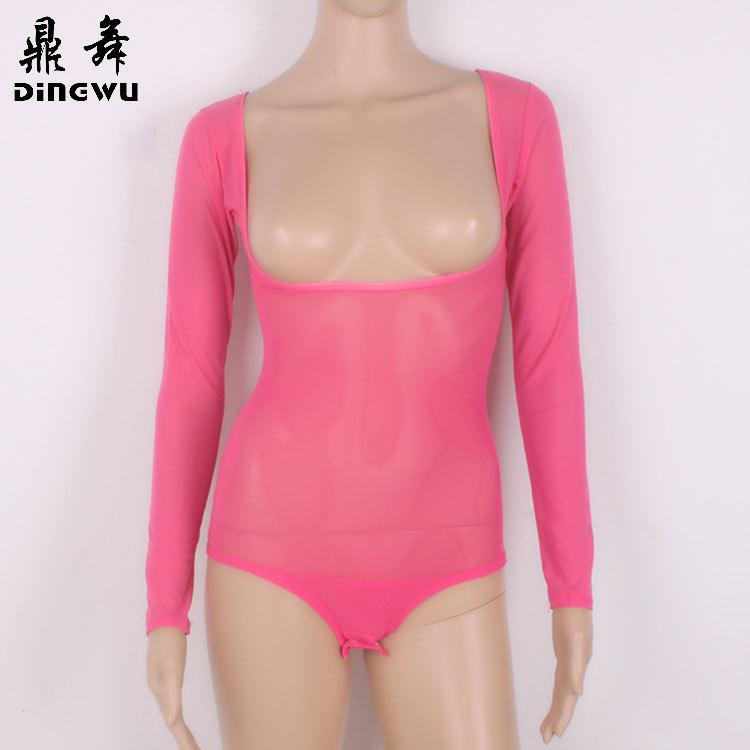 水纱连体托胸长袖-3