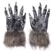 Fiesta de Baile del Diablo de Terror Chino Máscara de Halloween de Cabeza Completa Guantes de Lobo cosplay Guantes de Cabeza de Lobo