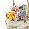 Simulación Flor de Pensamiento de Cinco Pétalos Cabeza Tres Colores Decoración de Boda DIY Material de Flor Hecha a Mano Arreglo de Pared de Flores Accesorios de Flores Artificiales