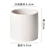 Vasos de Porcelana Branca Minimalista de Cerâmica Branca para Suculentas e Flores, Atacado Direto do Fabricante para Bonsai e Plantas Verdes, Decoração de Casa Artesanal com Recurso de Autoirrigação