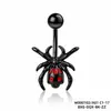 Piercing de umbigo punk escuro novo transfronteiriço lua cobra morcego cruz prego de umbigo perfuração de umbigo decoração de umbigo Wansheng