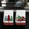 Estropajo Creativo Navideño Transfronterizo de Amazon Trapo de Mesa para Cocina Doméstica Toalla de Cocina Decoración Navideña
