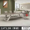 Mesa de Conferência Treinamento Mobiliário de Escritório Painel Mesa Retangular Escritório Grande Simples Moderno Conjunto de Mesa e Cadeiras de Negociação