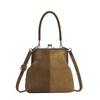 Bolso de Hombro Pequeño de Gamuza de Gama Alta para Mujer 2025 Otoño Nueva Moda Retro Bolso Cruzado para Viajero