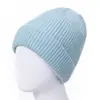 Nuevo Sombrero de Mujer para Otoño e Invierno, Grueso y Cálido para Exteriores, de Punto con Pelo de Conejo, Moda Coreana, Color Sólido, Versátil, de Lana