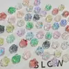 12mm Transparente Dos Tonos Pintura al Óleo Rosa Camelia Con Cuentas Cadena para Teléfono Móvil Pulsera Accesorios para Joyería DIY Venta al por Mayor