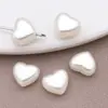 20 Piezas de Perlas de Imitación ABS Blanco Roto con Agujero Recto Lazo Corazón Flor Cuentas Espaciadoras Materiales para Joyería Hecha a Mano DIY