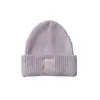 Gorro de Punto Popular, Gorro de Lana para Cabeza Grande para Mujer, Gorro de Otoño e Invierno, Gorro Cálido con Protección para Orejas, Bordado Suelto de Letras