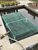 Jaula de Red Flotante Colgante para Piscicultura y Almacenamiento de Peces, Marco de Aislamiento de Protección de Peces Flotantes con Cubierta, Marco Completo, Elevación Automática, Red de Pesca Multifuncional