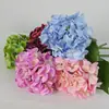 Atacado transfronteiriço 57 peças de flores de hortênsia artificiais impressas em 3D com toque hidratante para decoração de casa e casamento, flores artificiais acabadas