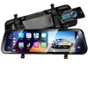 Espejo Retrovisor de Streaming de Visión Nocturna de Alta Definición, Espejo Retrovisor Bluetooth Inalámbrico, Pantalla Inteligente, Cámara de Tablero Carplay