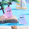 Micro-paisaje Creativo Luminoso Lindo Pequeño Muñeco de Nutria Marina Decoraciones de Paisajismo Marino DIY Accesorios Mini Adornos Pequeños