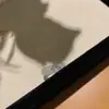 Nuevo Anillo Sencillo de Hielo Transparente Estilo Chino con Diamantes para Mujer 2025 Nuevo Estilo Popular Anillo de Lujo Accesible Índice Anillo de Tendencia Nacional