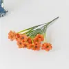 Decoração de Casamento Amazon Flores Artificiais Roxas Arranjo de Flores para Guia de Estrada Plantas Verdes Artificiais Display de Arte com Flores de Plástico