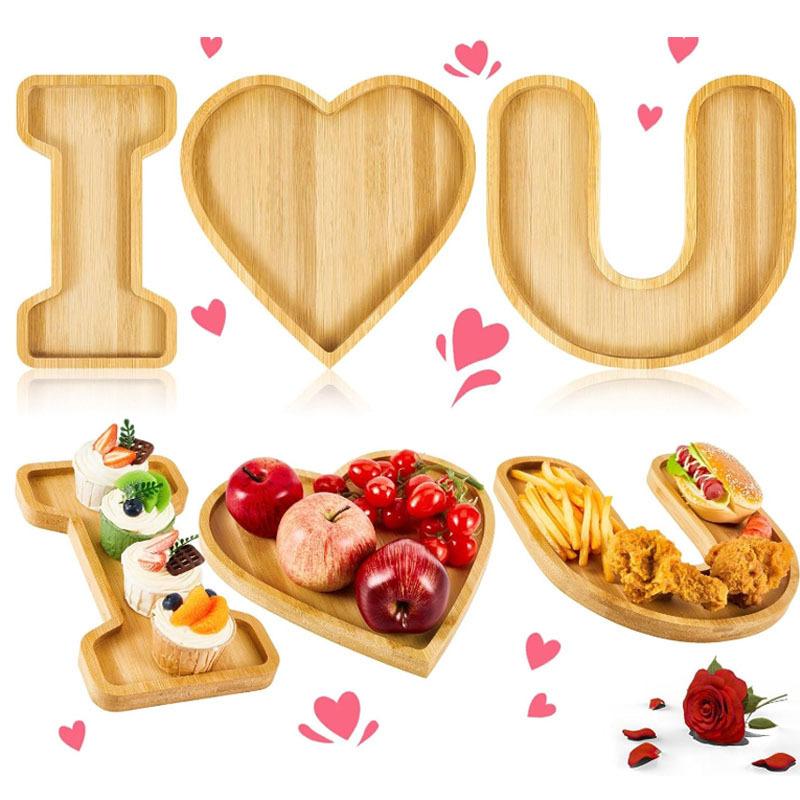 竹制托盘儿童字母餐盘竹木食盘水果寿司盘点心托盘厂家直销可定制