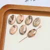 Contas de Pedra Natural Irregular Geométricas Formato Oval Quadrado Redondo com Furo Vertical para Brincos Pulseira Acessórios