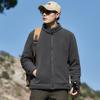 Outono e inverno esportes ao ar livre gola alta veludo austríaco versão solta casual outono e inverno veludo masculino engrossado polar fleece jaqueta 8X