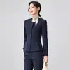 Ropa de trabajo entallada para recepción de hotel, uniformes de atención al cliente, trajes profesionales para mujer otoño 2026 venta al por mayor