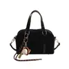 Elegante bolso pequeño cuadrado de mano para mujer, nuevo bolso Boston tipo almohada vintage otoño 2026, bolso de hombro y bandolera