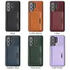 Compatível com Samsung S26 Ultra Case Magnética 2 em 1 para Celular S25 Porta-Cartão Carregamento Sem Fio MagSafe Case de Couro
