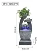 Ornamentos de Água Corrente para Sala de Estar Fonte de Entrada com Água Circulante Decorações de Paisagismo Roda Feng Shui para Fazer Fortuna de Chão para Escritório Clube