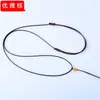 Corda para Pingente de Jade Ajustável Fina Forte e Durável Corda de Couro Encerado Fivela Segura Corda para Pingente Colar com Corda de Pingente Trançada à Mão