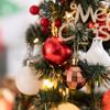 Árvore de natal de mesa vermelha e branca com luzes mini árvore de natal decoração pacote de árvore de natal diy transfronteiriça natal amazon