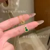 Atacado de fábrica pequeno vermelho departamento material perigoso natural yang verde jade novo cabaça chinesa pingente s925 prata incrustação alto senso