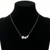 Cadena de Perlas Oceánicas de Venta Caliente Transfronteriza Europea y Americana Cadena para Clavícula de Mujer Colgante de Estrella de Mar y Concha Collar Multicapa Apilable Venta al por Mayor