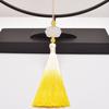 Nuevo Colgante Hanfu de Borla Gradiente de Loto de Jade Blanco Imitación Loto de Doble Cara Flauta y Solapa de Presión de Flauta Pico Colgante