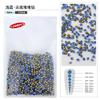 Rhinestones Pequeños Redondos de Punta Azul Claro para Uñas, Rellenar Espacios, Rhinestones Apilados, Accesorios Azules para Uñas, Decoraciones de Uñas Transfronterizas al por Mayor
