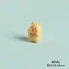 Resina Tridimensional Urso Manteiga Fofo Animal Figura Acessório DIY Decoração de Mesa de Carro Pequeno Ornamento