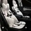 Almofada para banco de carro outono e inverno estilo pequeno perfumado laço carro confortável antiderrapante almofada de assento quatro estações universal almofada de banco de carro
