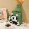 Bolsa de Tricô, Bolsa de Mão, Clutch para o Dia a Dia, Armazenamento Portátil, Bolsa de Presente para Feriado, Bolsa de Tricô Floral Fofa 26
