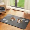 Tapete de chão simples de diatomita para animais de estimação, transfronteiriço TEMU, absorvente de água, antiderrapante, à prova de respingos, tapete de alimentação, resistente ao desgaste e à sujeira, disponível para dropshipping