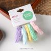 5 Pares Tarjeta Anillo para el Cabello Alta Elasticidad Anillo para Toalla Cuerda para el Cabello Sin Costuras Moda Jacquard Onda Cuerda para la Cabeza Tendón de Goma Sin Costuras