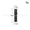 Juego al por mayor de 8 piezas Mango hexagonal negro Adaptador de bola de acero para tornillo eléctrico Juego de 3 piezas Vástago de conversión de manguito Adaptador de cuentas para remachado