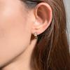 Nuevos Pendientes de Moda Cuadrados con Taladro Simples de Industria Pesada para Mujer Comercio Exterior Personalidad Coreana Hebilla de Oreja Pendientes Dulces para Bebés