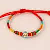 Festival del Bote del Dragón pulsera de cuerda colorida tejida a mano ajustable variedad de dibujos animados universal para niños y adultos cuerda de mano roja