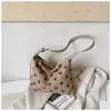 Bolsa de Axila de Bolinhas para Mulheres 2026 Moda Nova Outono Vintage Bolsa de Ombro de Luxo Bolsa Transversal de Grande Capacidade