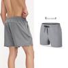 Shorts de Corrida Masculinos Verão Respirável Secagem Rápida Calças de Treino Fitness Fenda Elástico Ciclismo Esportes Tênis Secagem Rápida