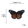 Bordado por Computadora Mariposa Colorida Transfronterizo Más Vendido Parches Mixtos de Mariposas para Chaquetas Abrigadoras Parches de Bordado Hechos a Mano para DIY