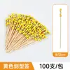 Brochetas Desechables para Frutas, Brochetas de Bambú, Tenedores para Frutas, Palillos Artísticos, Brochetas para Cócteles, Brochetas para Sándwiches, Brochetas para Hamburguesas, Brochetas para Frutas Confitadas