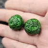 Cuentas de dragón y fénix verde imitación jadeíta de 20 mm, cuentas sueltas de imitación de jade, cuentas para accesorios de joyería de dragón y fénix de hierro esmeralda