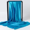 Bufanda Cuadrada Grande Bufanda Monocromática de Primavera y Otoño Bufanda de Satén Bufanda de Estilo Coreano para Mujer Combinable para Todo Bufanda Decorativa de Arte Profesional Bufanda de Estilo Coreano